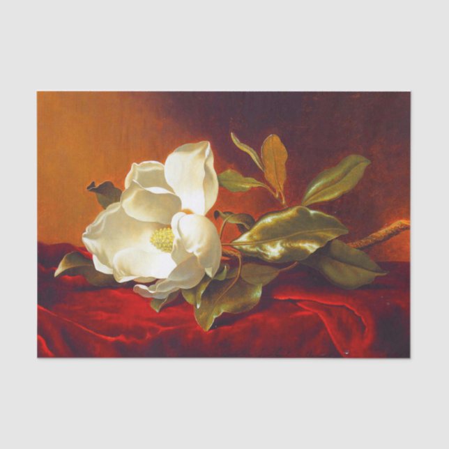 Magnolia zu Red Velvet Martin Johnson Heade Seidenpapier (Vorderseite)