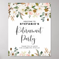 Magnolias Cotton Garland Retirement Party Willkomm
