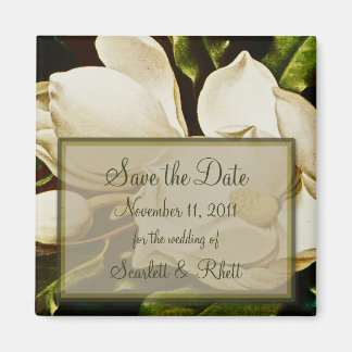 Magnolias Hochzeit Speichern Sie das Date Magnet