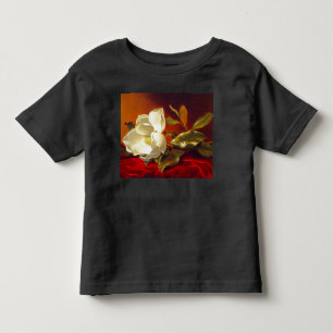Magnolie auf rotem Samt Martin Johnson Heade Kleinkind T-shirt