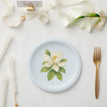 Magnolie-Blume Benutzerdefinierte Hochzeit Blaue S