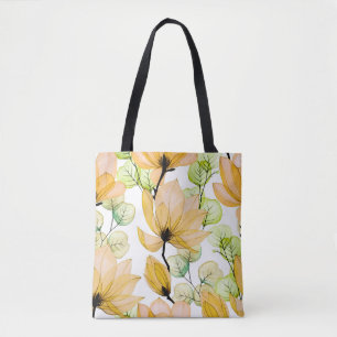 Magnolie Eukalyptus: Wasserfarbe Nahtloser Druck