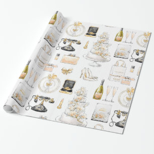 Magnolie Hochzeit Brautparty-Geschenk Geschenkpapier