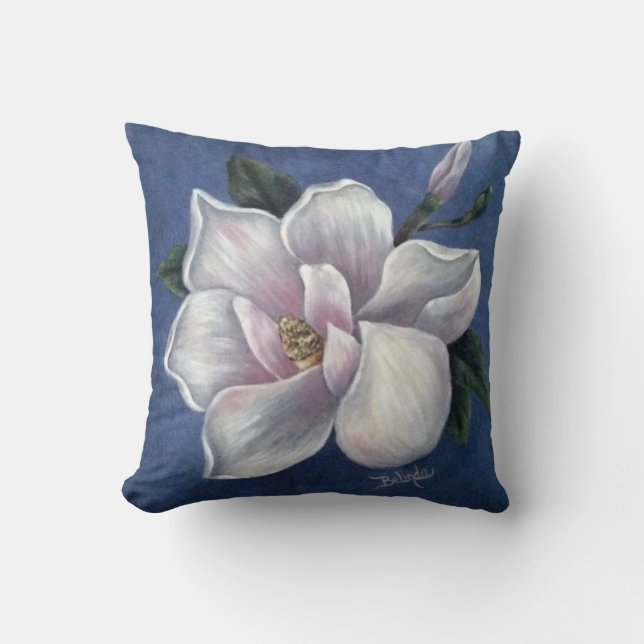 Magnolie Kissen (Vorderseite)