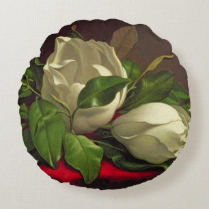 Magnolie Rundes Kissen