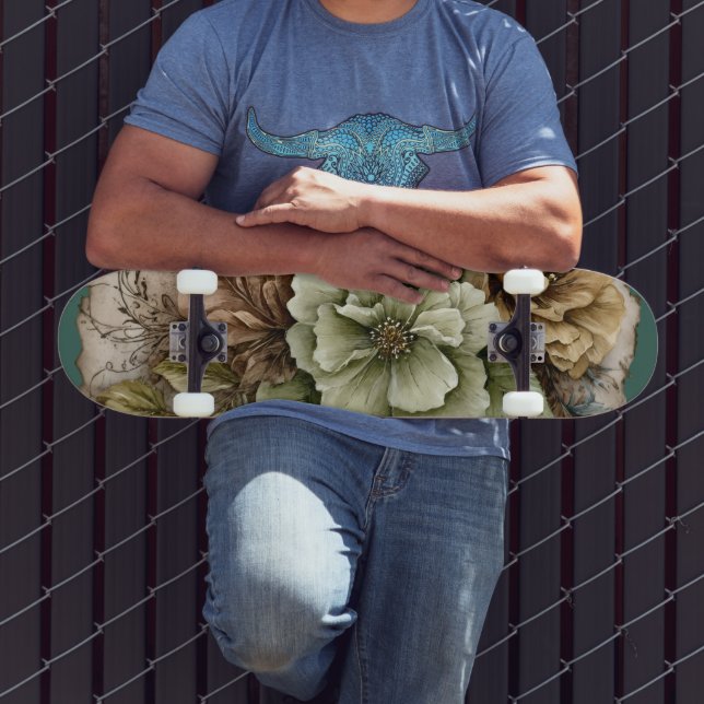 Magnolie Vintage Skateboard (Außenbereich 3)