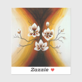 Magnolien, Acryl - Aufkleber