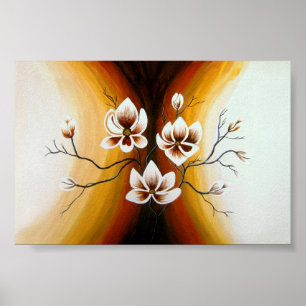 Magnolien, Acryl -  Poster