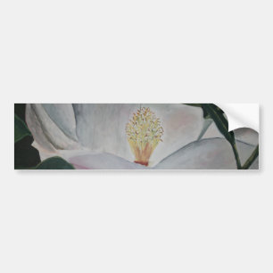 Magnolien-Blumen-Ölmalerei Autoaufkleber