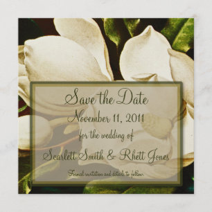 Magnolien, die Save the Date Mitteilung Wedding