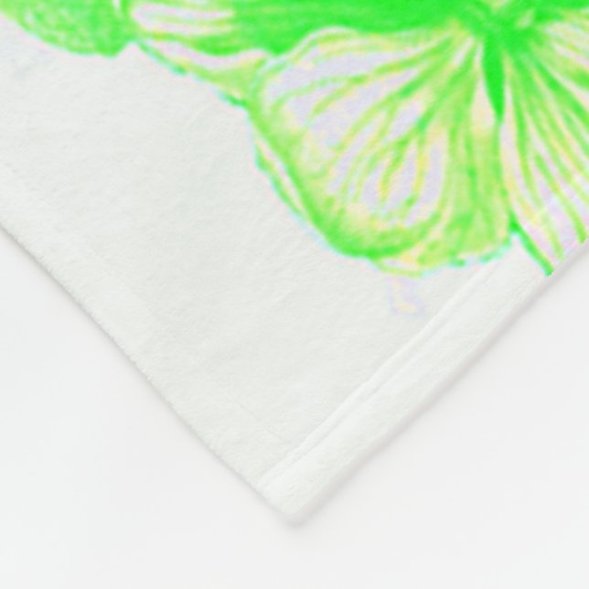 Magnolien Fleecedecke (Ecke)