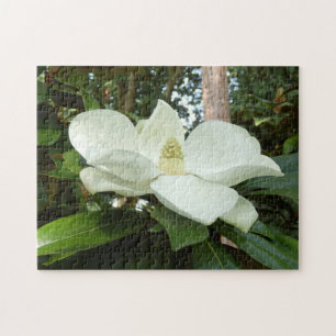 Magnolien-GrandifloraFoto-Puzzlespiel mit Puzzle