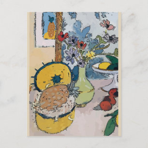 Magnolien in Vase, nach Matisse Postkarte