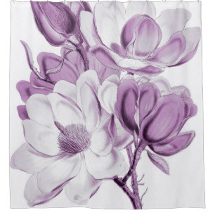Magnolien-lila Traum Duschvorhang