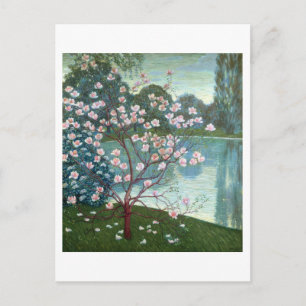 Magnolien (Öl auf Leinwand) Postkarte