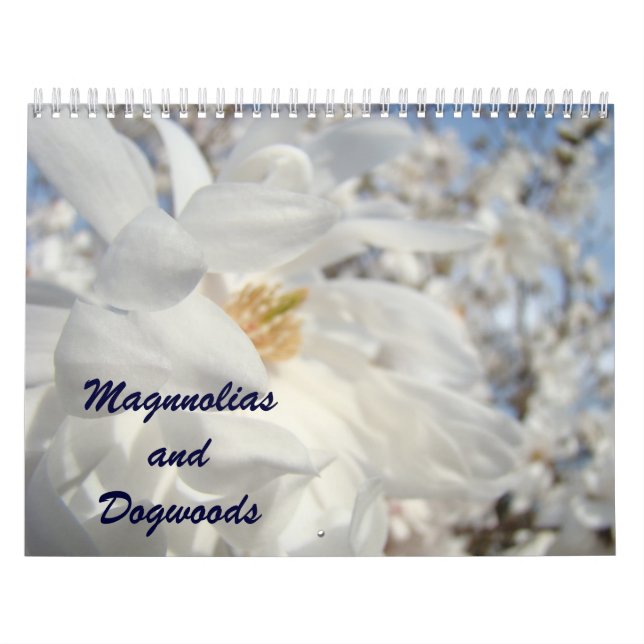 Magnolien und Dogwoods Tree Blume Kalender (Titelbild)