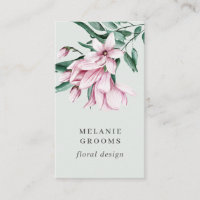 Magnolien und Eukalyptus grau, botanisch floral