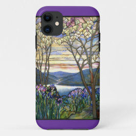 Magnolien-und Iris-Buntglas-Fenster Case-Mate iPhone Hülle