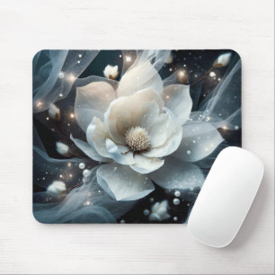 Magnolien und Perlen Mousepad