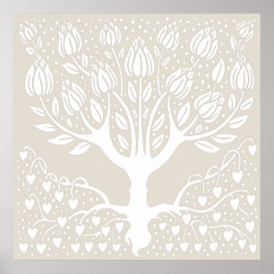 Magnolienbaum von Aubrey Beardsley Poster
