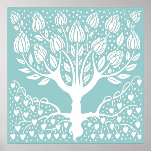 Magnolienbaum von Aubrey Beardsley Poster