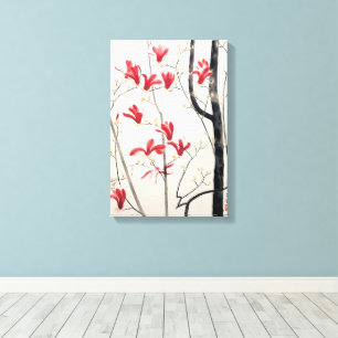 Magnolienbaum von Kobayashi Kokei, Vintage Natur Leinwanddruck
