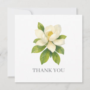 Magnolienblumenmalerei Danke Einladung