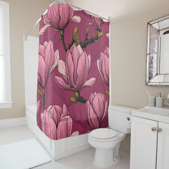 Magnoliengarten Duschvorhang (Beispiel)
