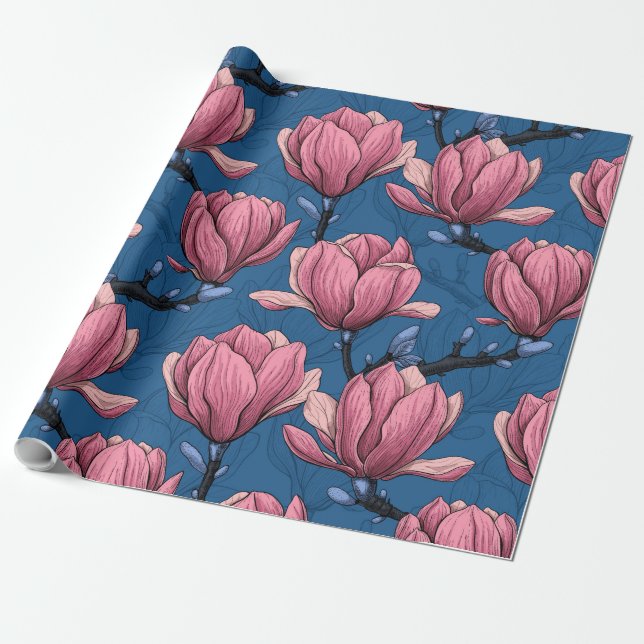 Magnoliengarten Geschenkpapier (Ungerollt)