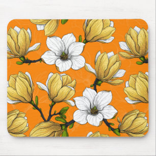 Magnoliengarten in Gelb Mousepad