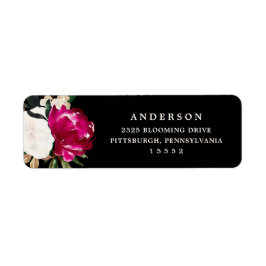 Magnolienmalerei auf Schwarz | Hochzeit