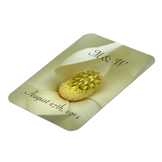 Magnolische Gastgeschenk Hochzeit Magnet (Linke Seite)