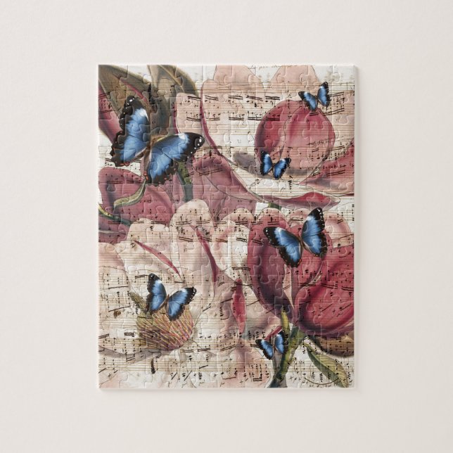 Magnolischer Schmetterling Puzzle (Vertikal)