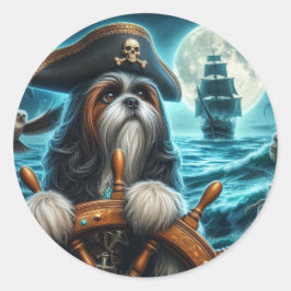 Magnum die Shih Tzu Pirate Stickers