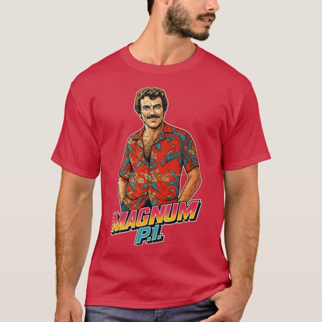 Magnum PI Freunde T-Shirt (Vorderseite)
