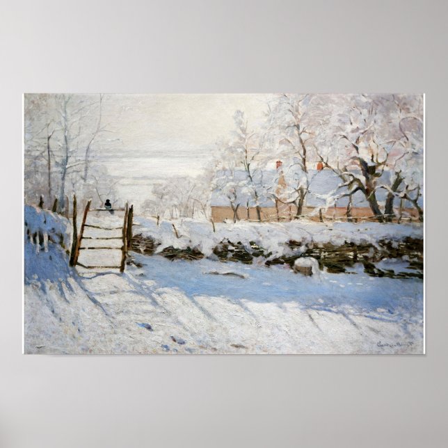 Magpie (1868-1869) | Claude Monet Poster (Vorne)