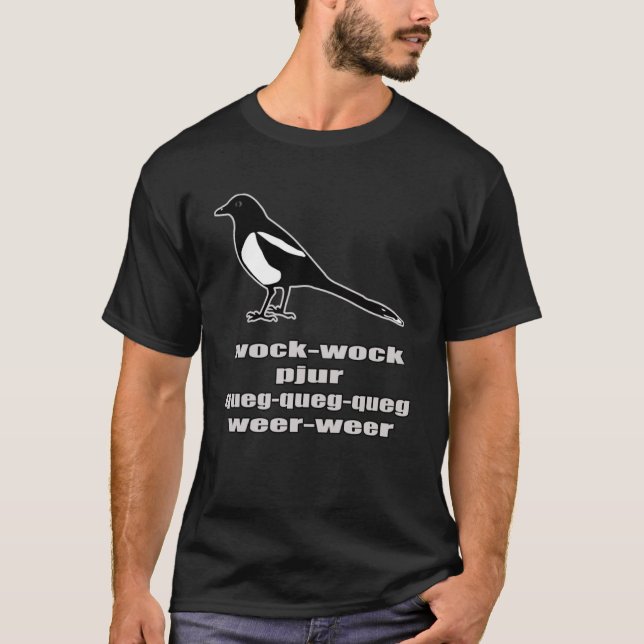 Magpie ist ein berühmtes Song Bird Mimic Andere T-Shirt (Vorderseite)