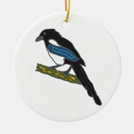 Magpie Keramik Ornament