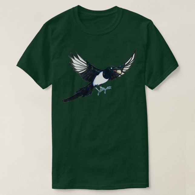 Magpie mit Popcorn T-Shirt (Design vorne)