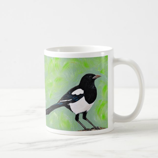 Magpie Painting Kaffeetasse (Rechts)