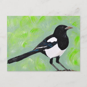 Magpie Painting Postkarte