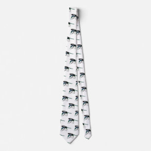 Magpie, Vogel, Natur, Wildtiere, Aquarellfarben Krawatte