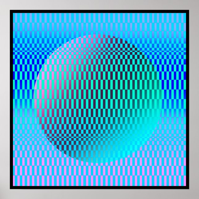 Magrathea Op-Art Poster (Vorne)