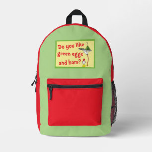 Magst du grüne Eier mit Schinken? Bedruckter Rucksack