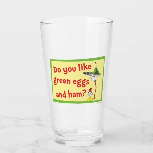 Magst du grüne Eier mit Schinken? Glas (Vorderseite)