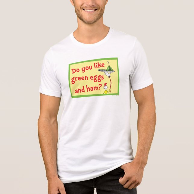 Magst du grüne Eier mit Schinken? Tri-Blend Shirt (Vorderseite)