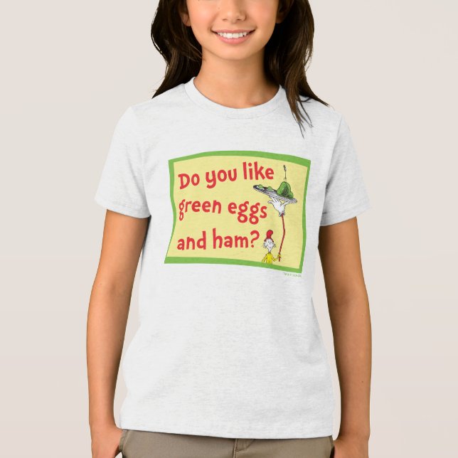 Magst du grüne Eier mit Schinken? Tri-Blend Shirt (Vorderseite)