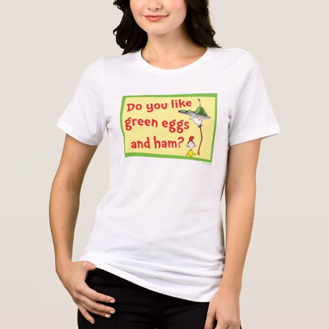 Magst du grüne Eier mit Schinken? Tri-Blend Shirt (Vorderseite)