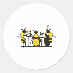 Magst du Jazz-Sticker? Runder Aufkleber