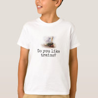 "Magst du Züge?" Kid's T - Shirt